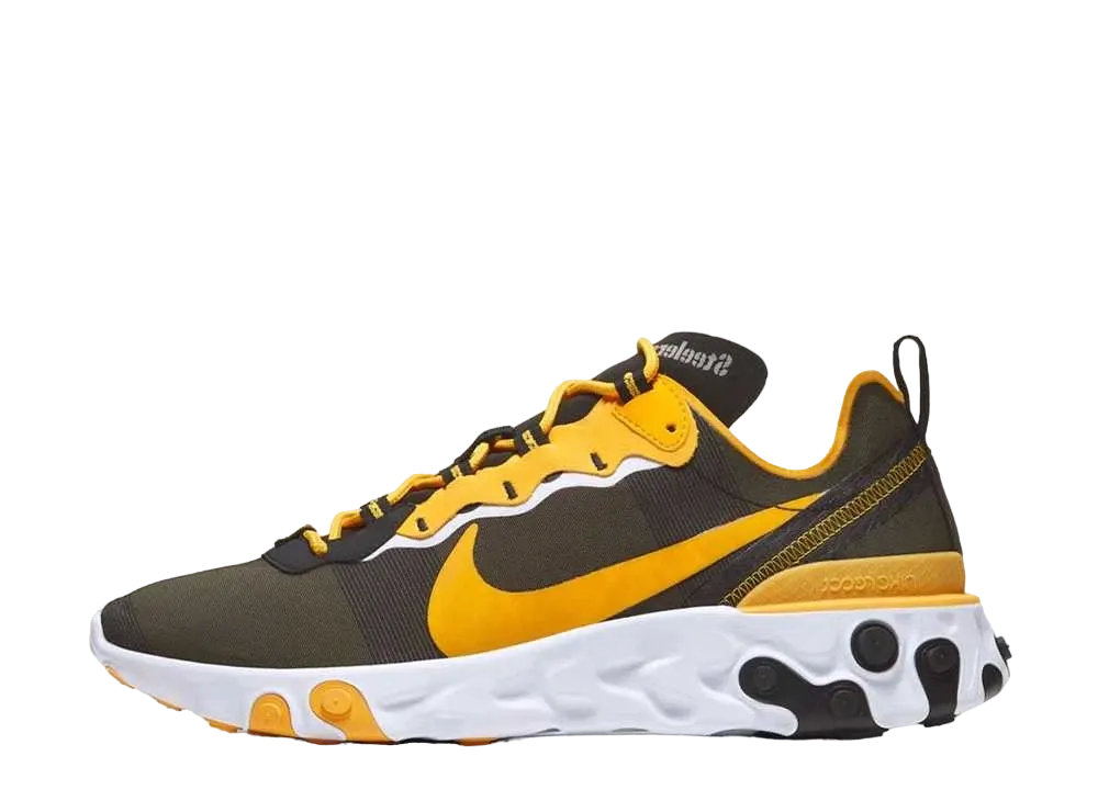 NFL × ナイキ リアクト エレメント 55 "ピッツバーグ スティーラーズ"