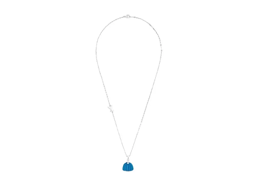 Louis Vuitton x Yayoi Kusama Pumpkin Pendant "Blue"