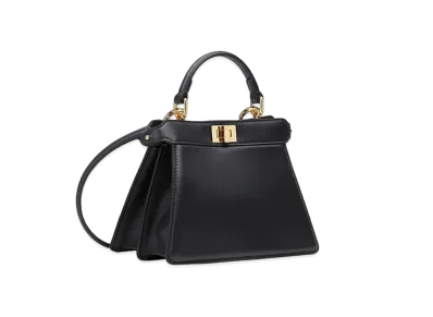 FENDI Peekaboo I See U Petite Padded Nappa Leather Bag "Black"