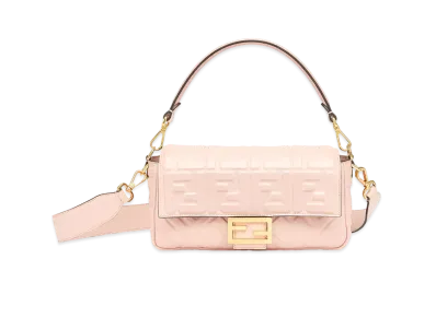 FENDI Baguette Nappa Leather Bag "Pink"