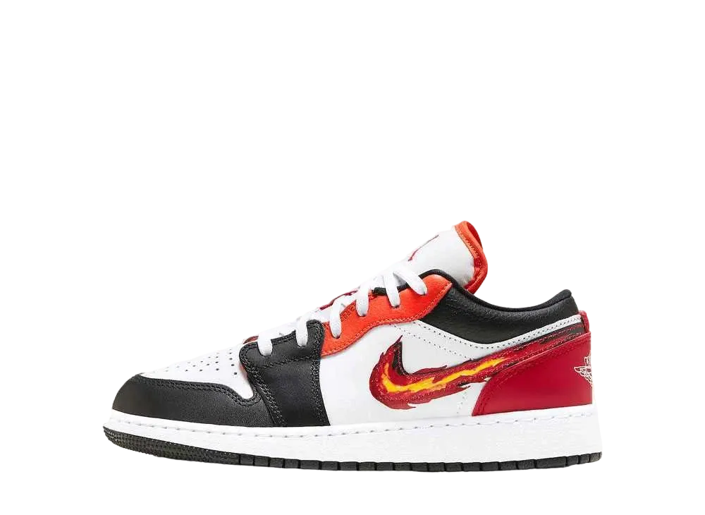 ナイキ GS エアジョーダン1 ロー "フレーミング スウッシュ"