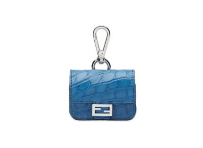 FENDI Baguette Charm Caiman "Light Blue"