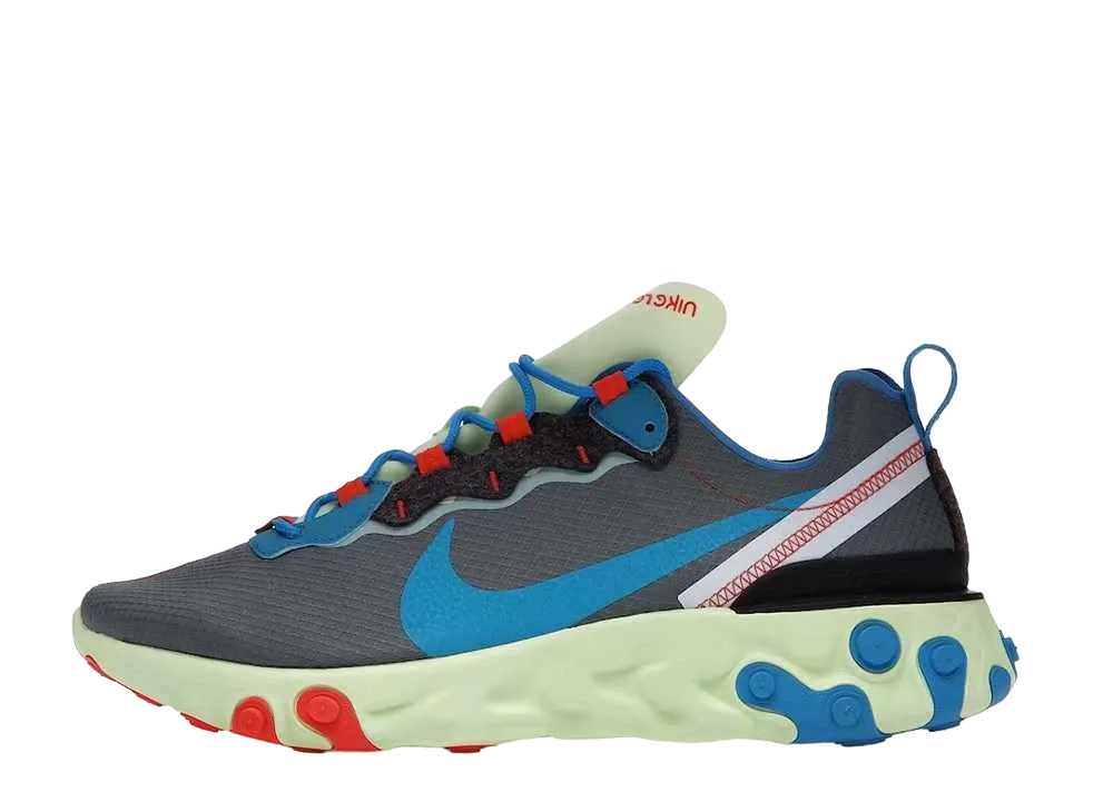 Nike React Element 55 "Volt/Dark Grey/Photo Blue"