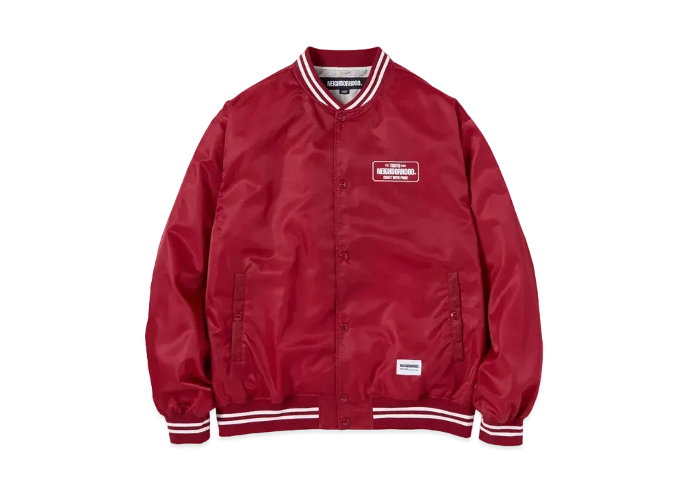 NEIGHBORHOOD Baseball Jacket "Burgundy"