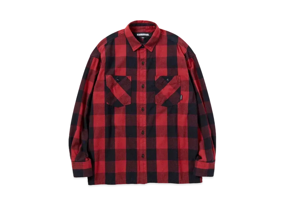 NEIGHBORHOOD Buffalo Check Shirt LS "Red"