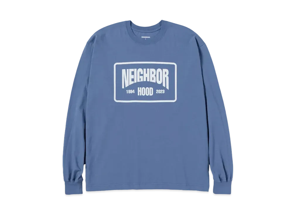 NEIGHBORHOOD NH . Tee LS-5 "Blue Gray"