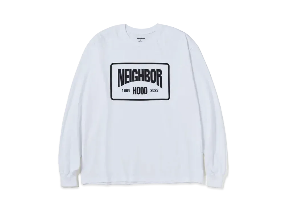 NEIGHBORHOOD NH . Tee LS-5 "White"
