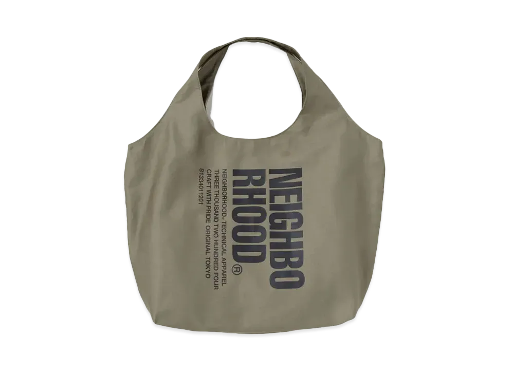 NEIGHBORHOOD ID Tote Bag-L "Olive Drab"
