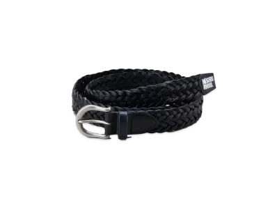 NEIGHBORHOOD Leather Mesh Belt "Black"