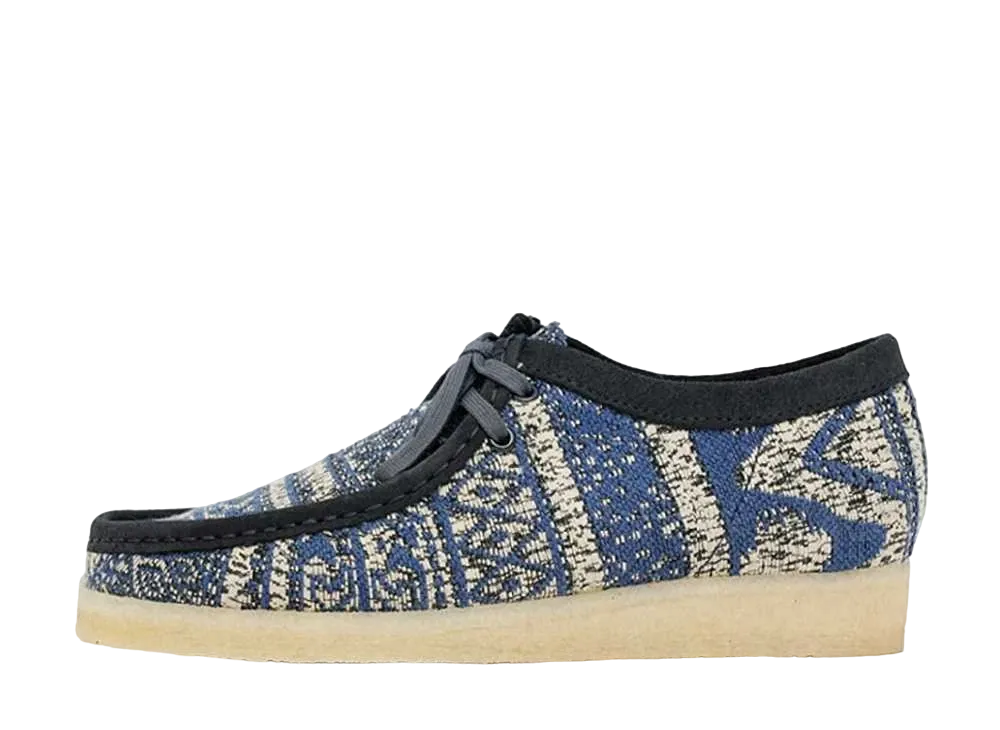 クラークス ワラビー "ブルーファブリック"