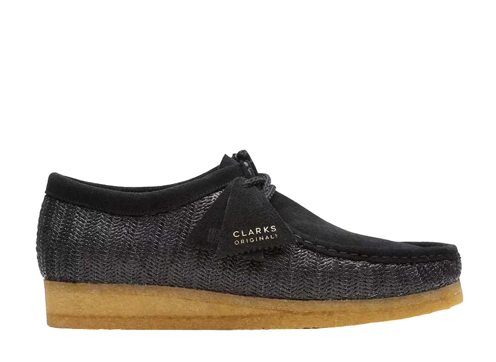 Clarks Wallabee "Black Raffia"