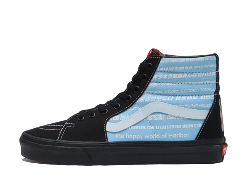 ハリボー × バンズ スケートハイ "ブラック/マルチ"