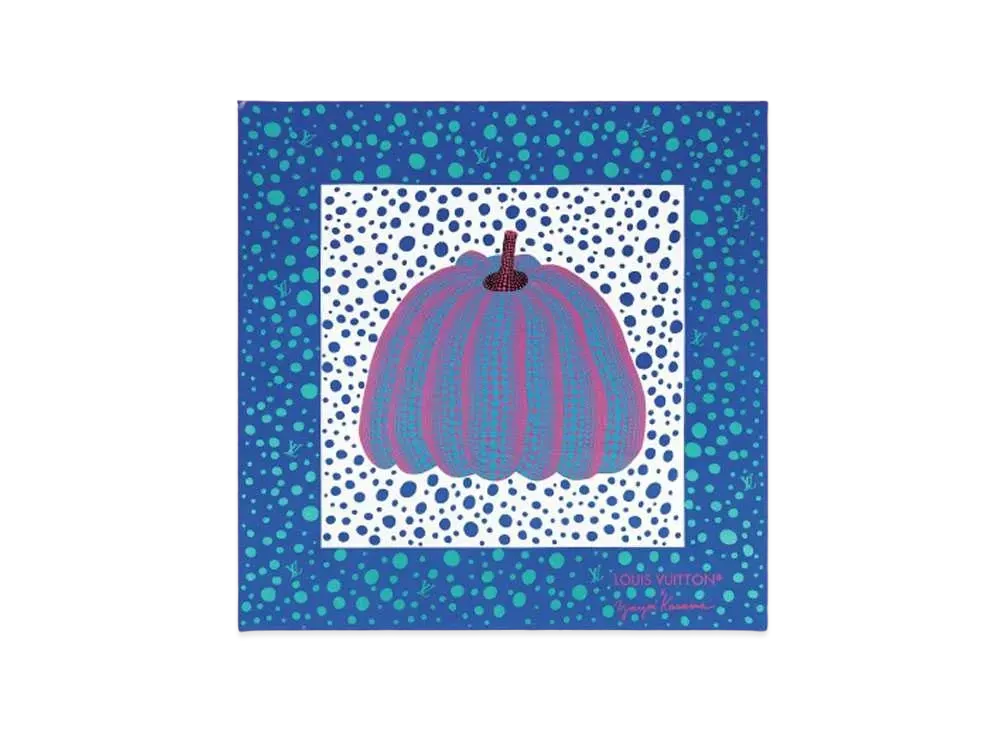 Louis Vuitton x Yayoi Kusama Pumpkin Square 90 "Blue"