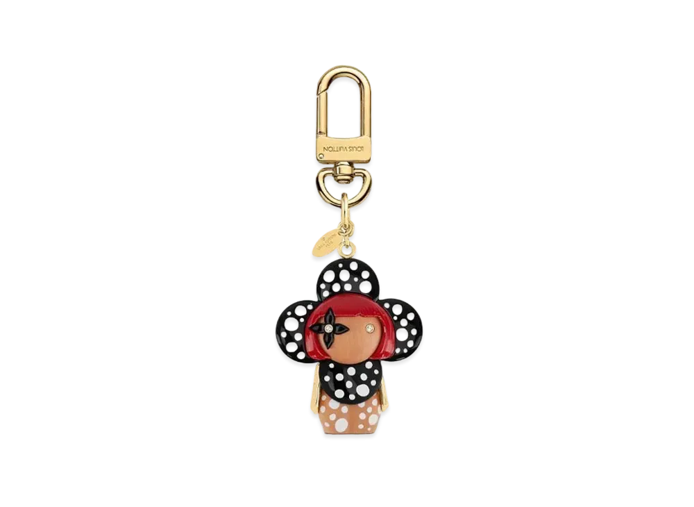 Louis Vuitton x Yayoi Kusama Vivienne Key Ring Infinity Dots "Noir"