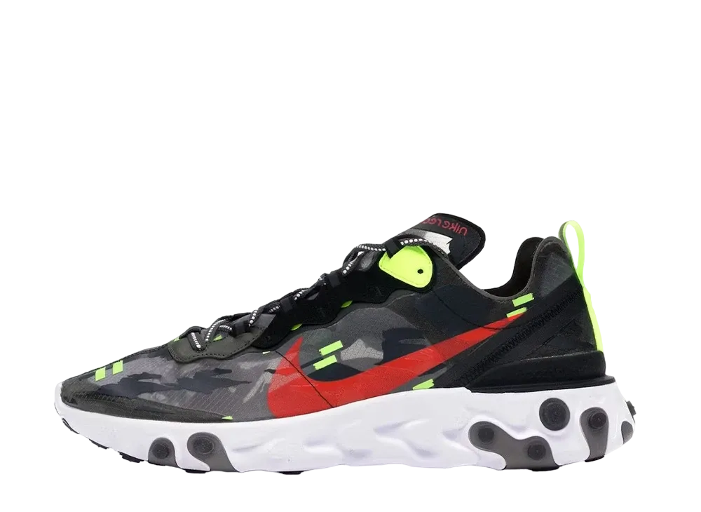 Nike React Element 87 "Medium Olive/Bright Crimson"