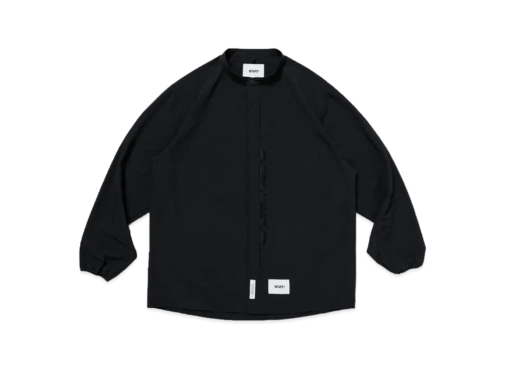 ダブルタップス アレスター / LS / ポリ. ブロードクロス. サイン 231TQDT-SHM01 "ブラック"