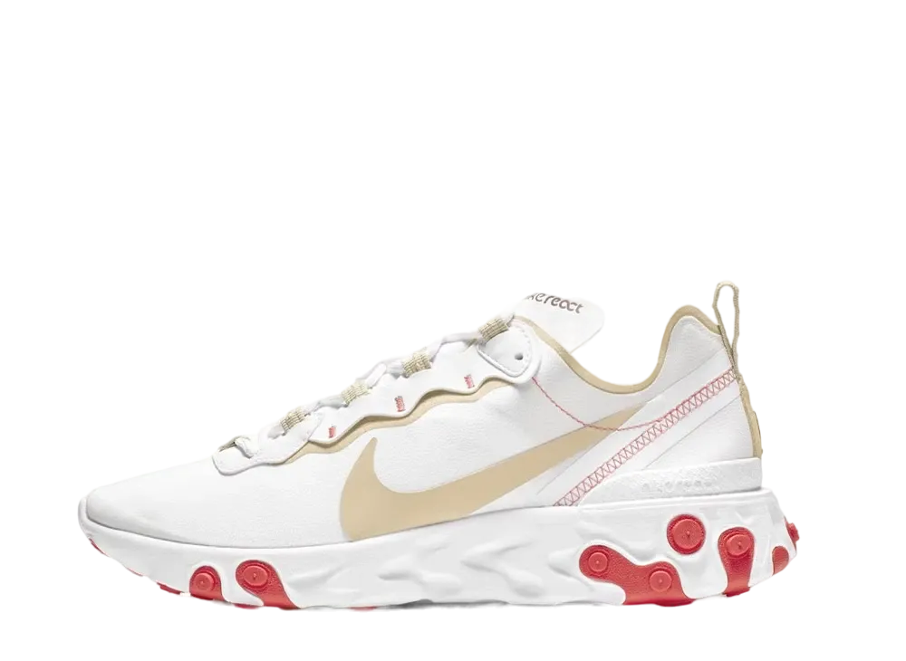 ナイキ ウィメンズ リアクト エレメント 55 "ホワイト/デザート エンバー"