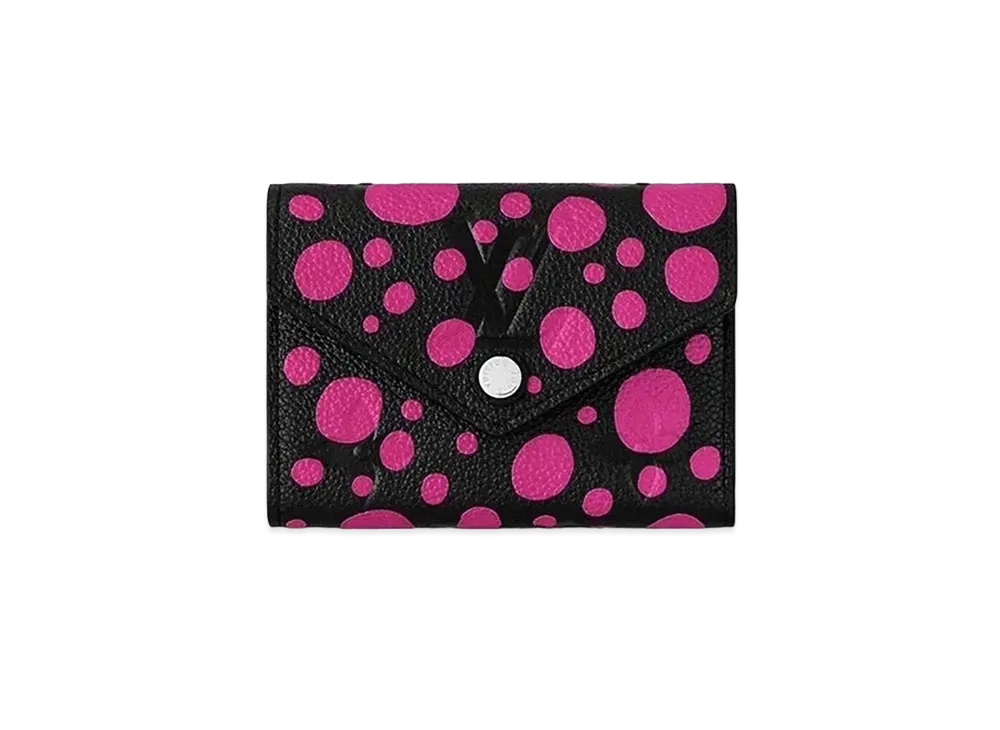 Louis Vuitton x Yayoi Kusama Victorine Wallet Monogram Empreinte Leather Infinity Dots "Noir/Fuchsia"
