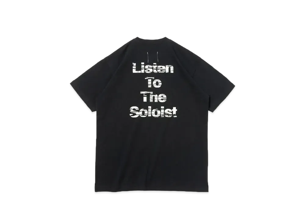 NEW ERA x TAKAHIROMIYASHITATheSoloist. Reflective Logo Short Sleeve Cotton T-shirt "Black"