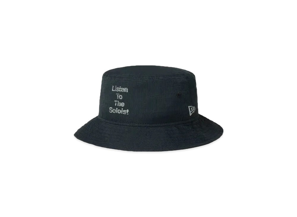 NEW ERA x TAKAHIROMIYASHITATheSoloist. Reflective Logo Bucket-01 "Black"
