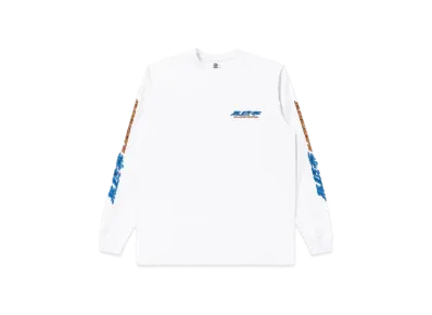 Black Eye Patch Kurogantai Logo L/S Tee "White"
