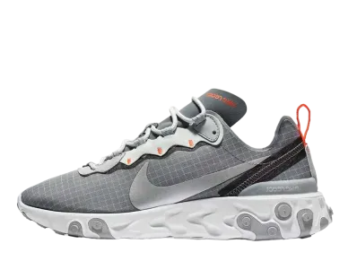 Nike React Element 55 "Cool Grey/Hyper Crimson"