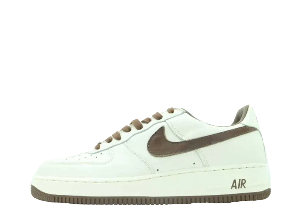 ナイキ ウィメンズ エアフォース1 ロー プレミアム "セイル/ミディアム ブラウン"