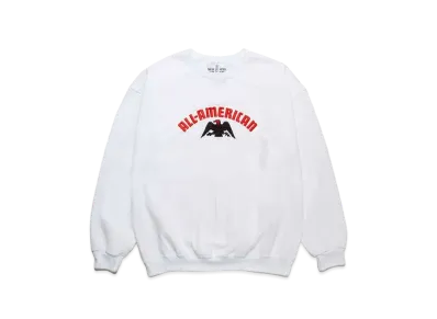 WACKO MARIA Crew Neck Sweat Shirt "White"
