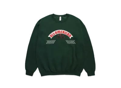 WACKO MARIA Crew Neck Sweat Shirt "Green"