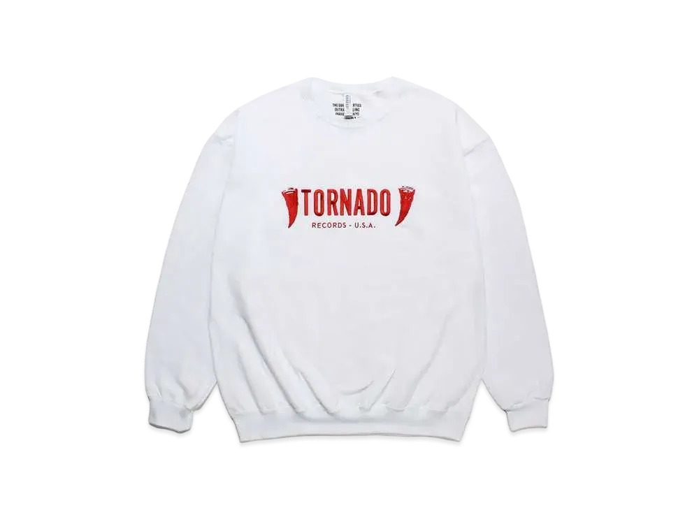 WACKO MARIA Crew Neck Sweat Shirt #1 "White"