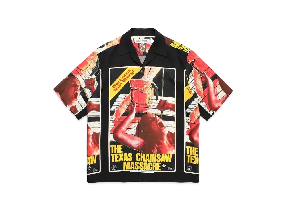 WACKO MARIA The Texas Chainsaw Massacre / Hawaiian Shirt "Black"