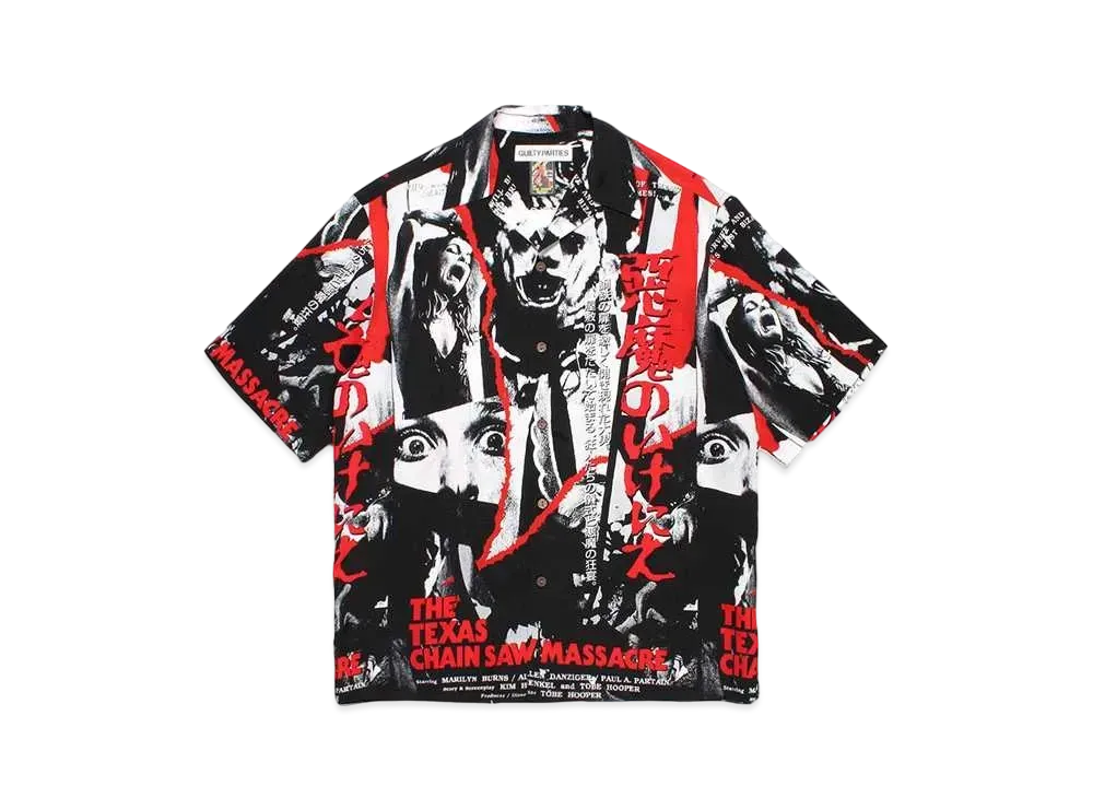 WACKO MARIA The Texas Chainsaw Massacre / Hawaiian Shirt #1 "Mono"