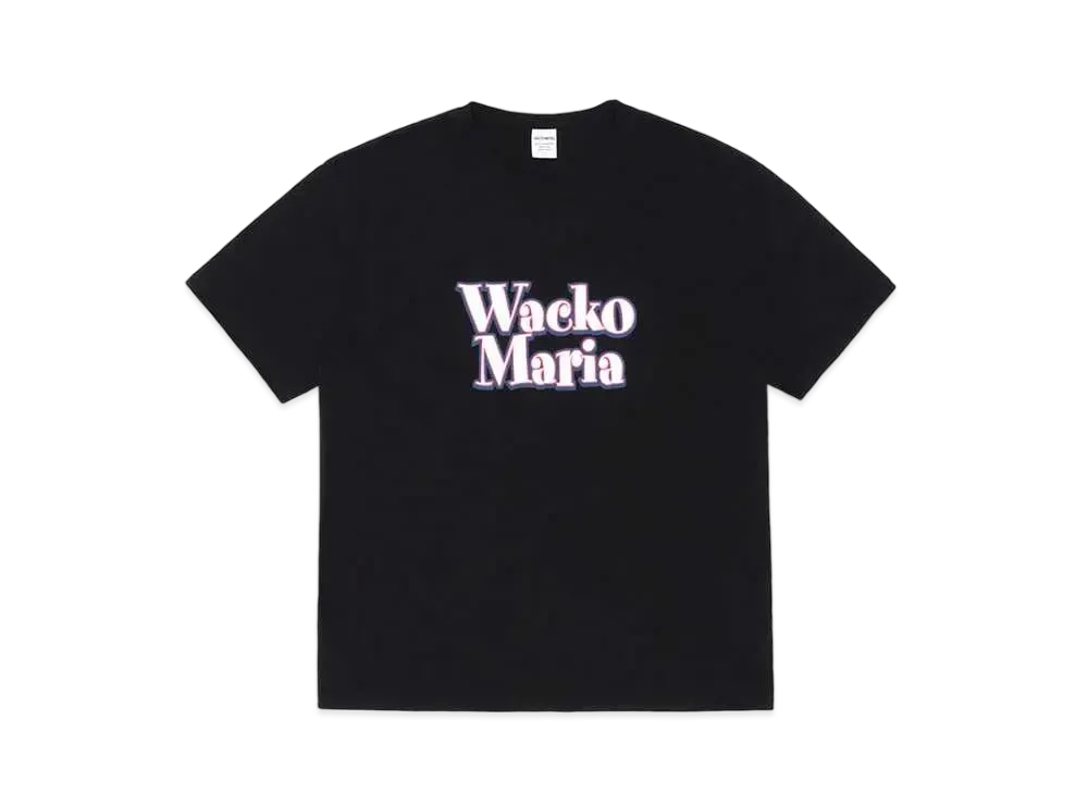 WACKO MARIA Washed Heavy Weight T-shirt #1 "Black"