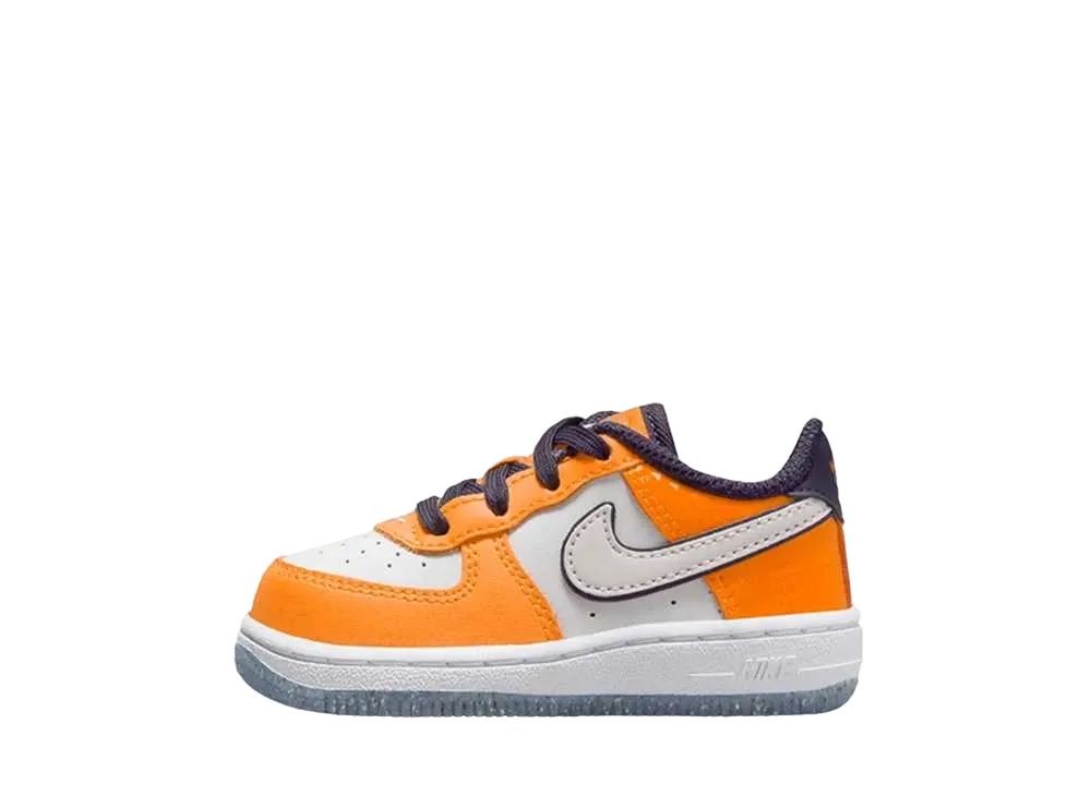 ナイキ TD フォース1 ロー SE "ビビッドオレンジ/グリッドアイアン/ユニバーシティブルー/サミットホワイト"(キッズ)