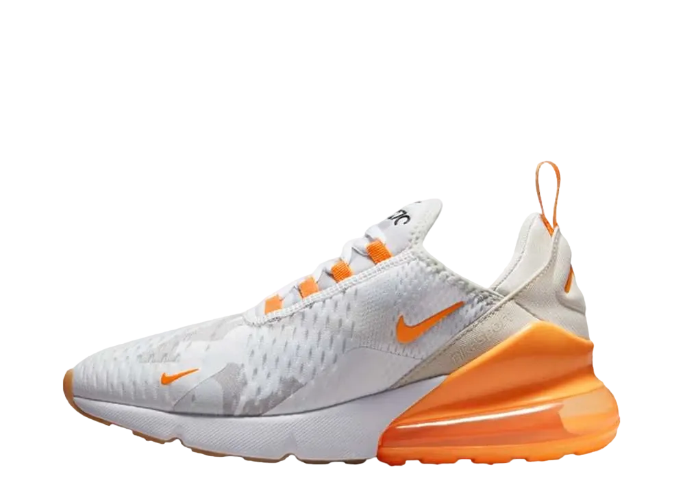 ナイキ ウィメンズ エアマックス270 SE "ホワイト/ライト オールウッド ブラウン/フォトン ダスト/ビビッド オレンジ"