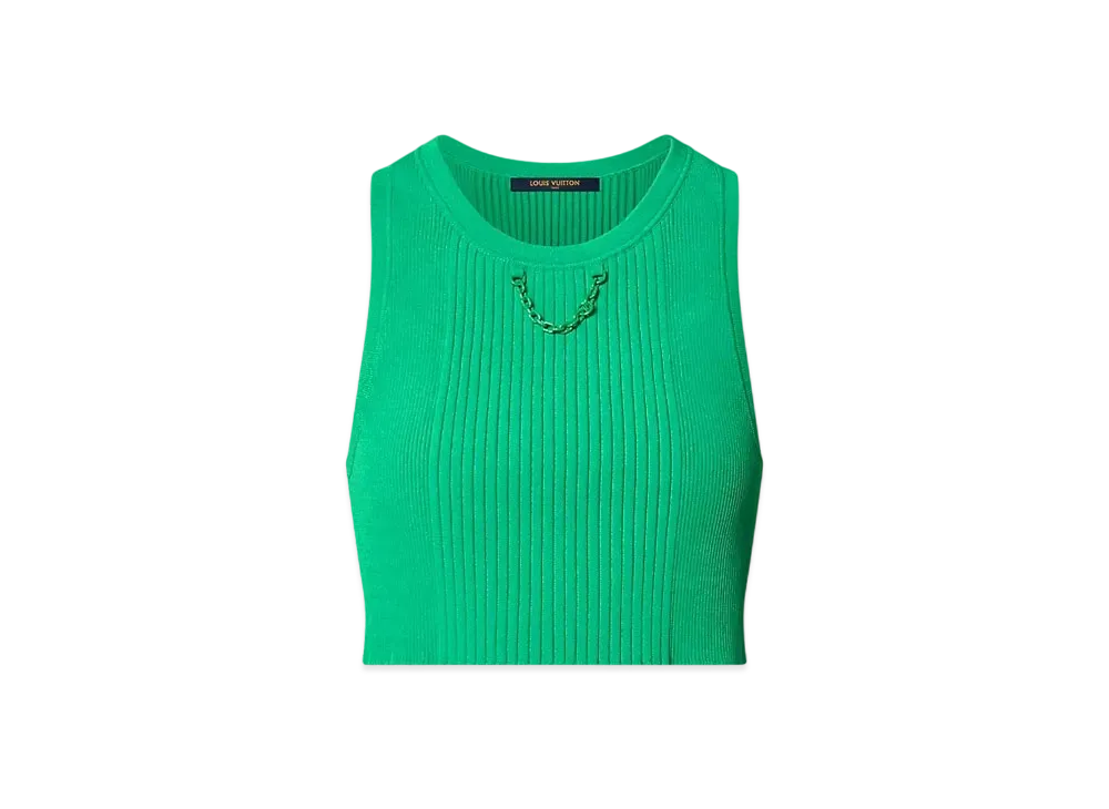 ルイヴィトン x 草間彌生 リブニットクロップトップ "ヴェール" (XS) 1AB8CS