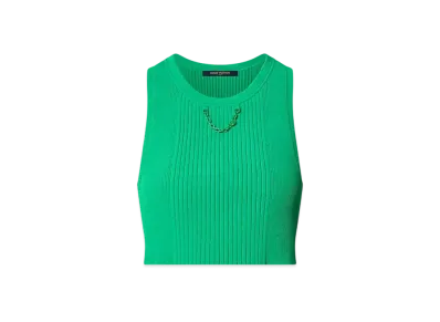 Louis Vuitton x Yayoi Kusama Ribbed Knit Crop Top "Vert"