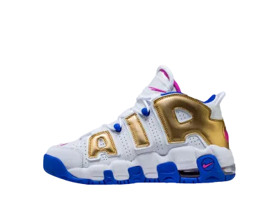 Nike GS Air More Uptempo "White/Gold/Blue"