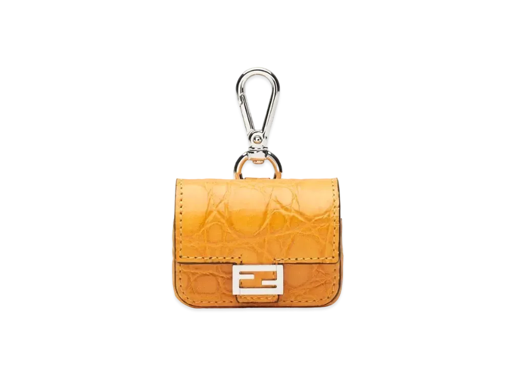 FENDI Baguette Charm Caiman "Orange"