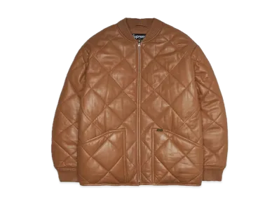 Supreme Quilted Leather Work Jacket "Tan"