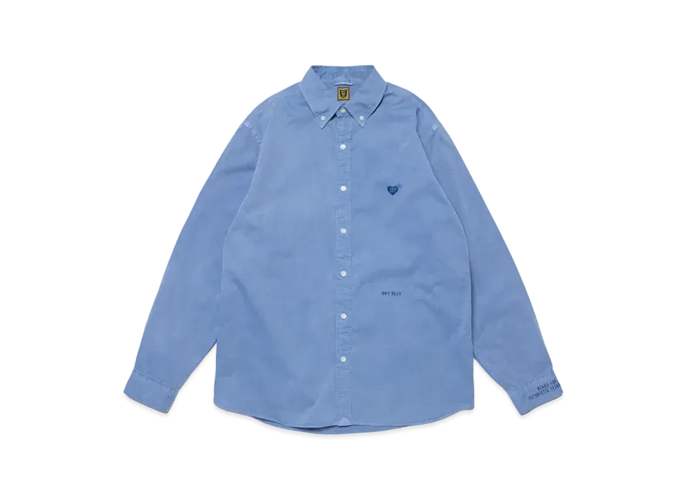 HUMAN MADE Pigment Dyed BD L/S Shirt "Blue"