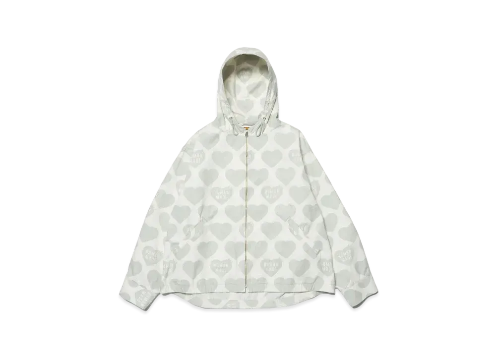 HUMAN MADE Heart Zip-Up Parka "White"