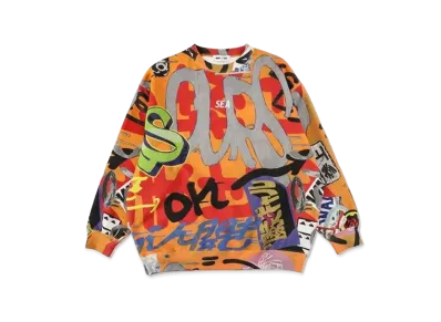 WIND AND SEA x LEE KAN KYO Crew Neck "Orange"