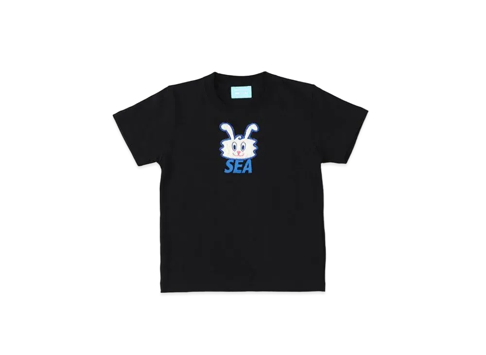 WIND AND SEA x Thunder Bunny Kids T-shirts "Black"