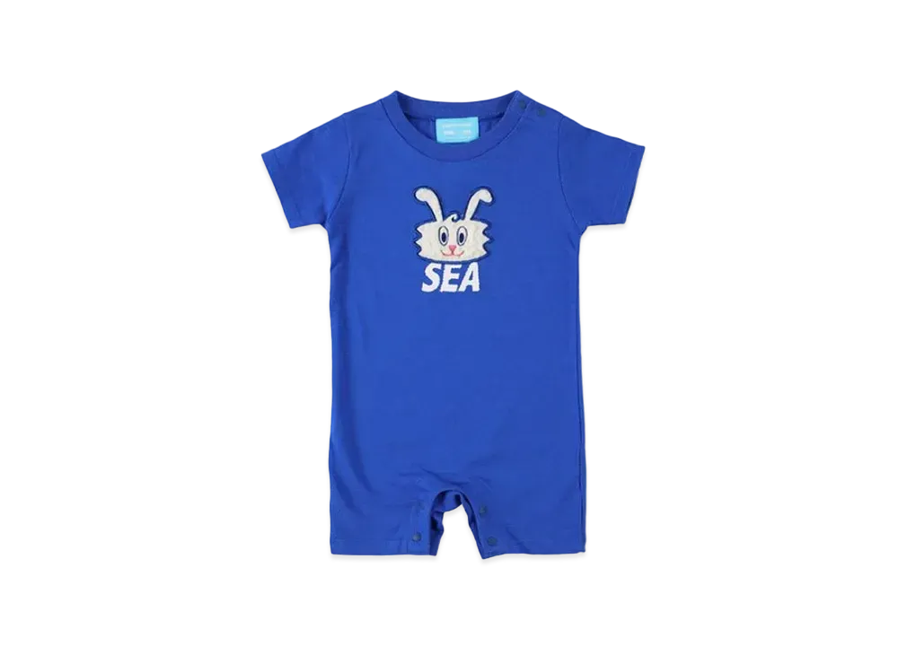 WIND AND SEA x Thunder Bunny Arm Kids Rompers "Blue"