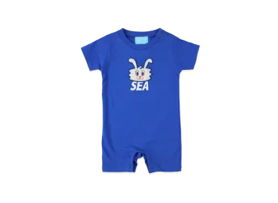 WIND AND SEA x Thunder Bunny Arm Kids Rompers "Blue"