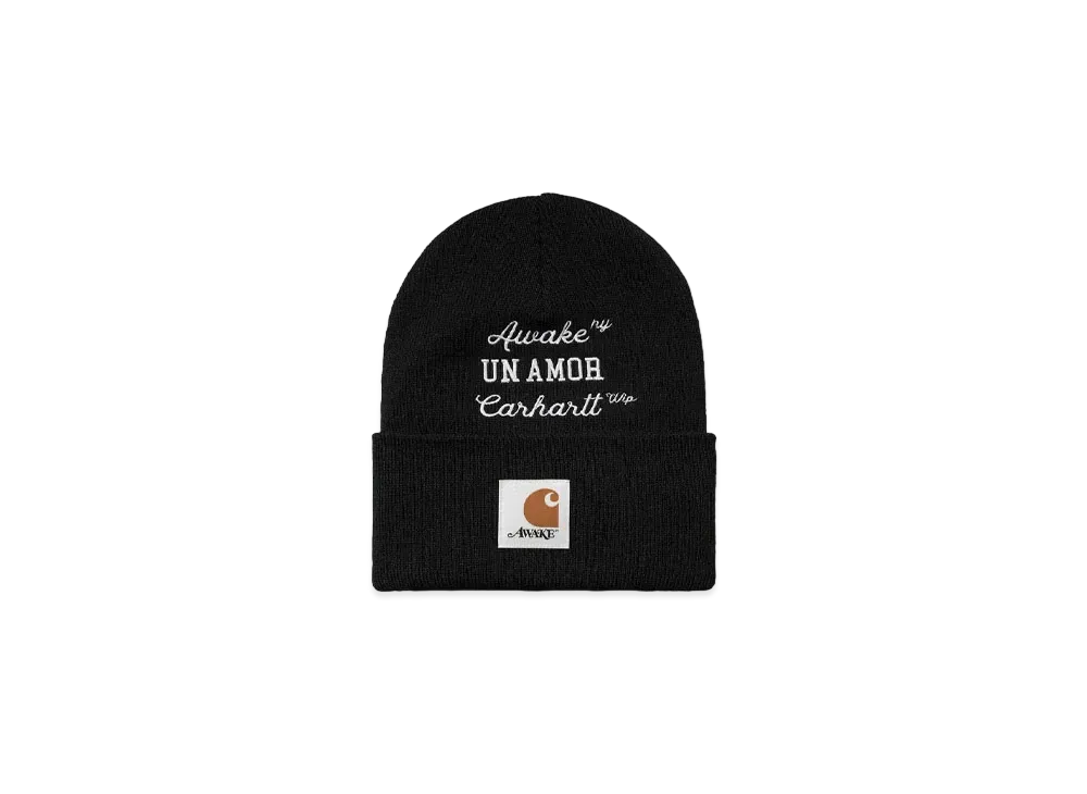 Carhartt WIP x AWAKE NY UN Amor Beanie "Black"
