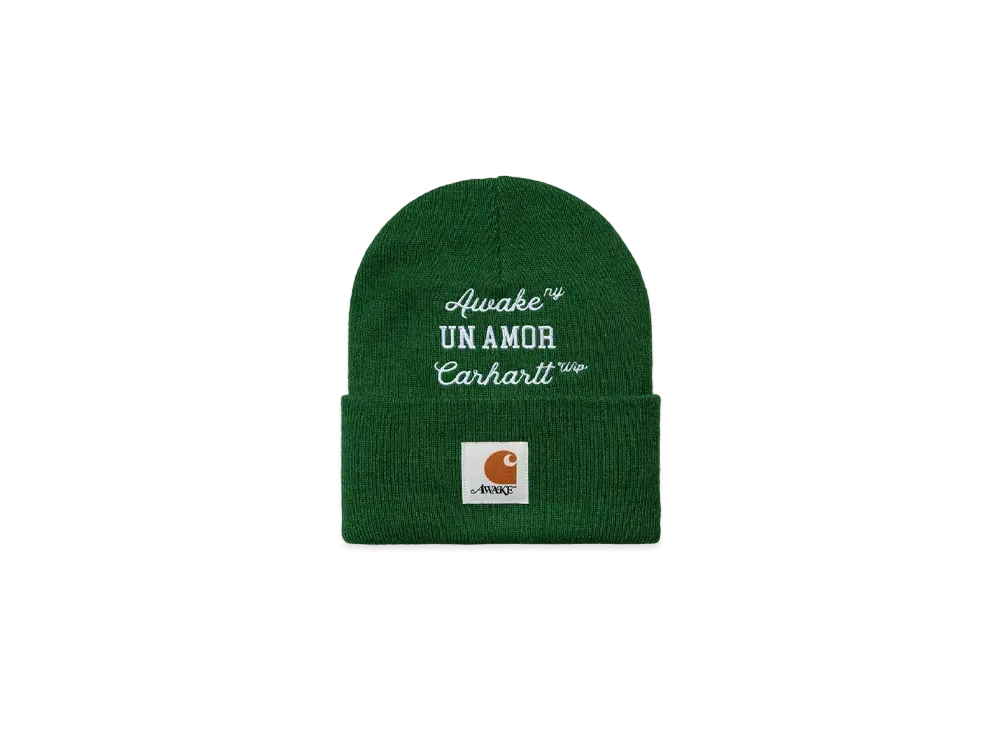 Carhartt WIP x AWAKE NY UN Amor Beanie "Green"