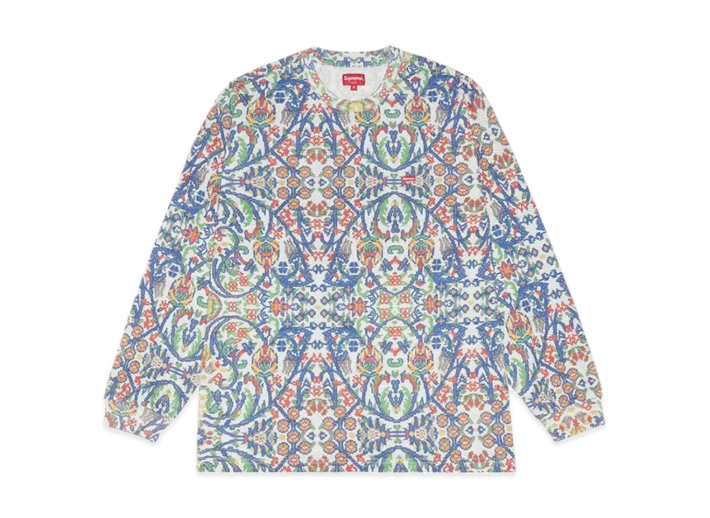 Supreme Small Box L/S Tee "Tapestry"(23SS)
