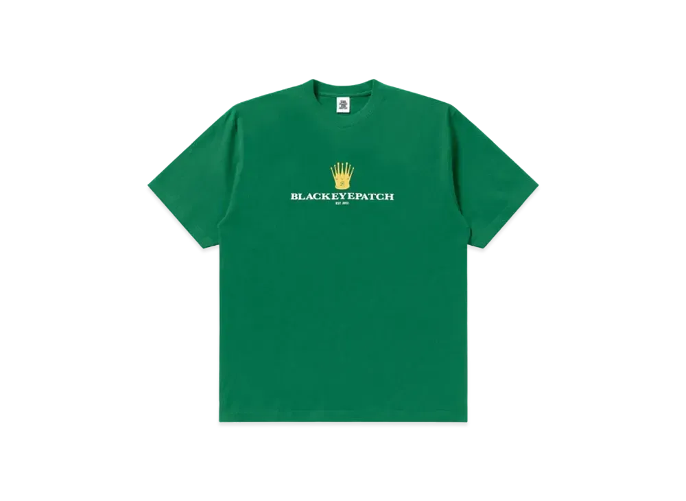Black Eye Patch Royal Crown Logo Tee "Green"